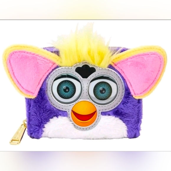 Furby Loun Handbags - Loungefly Furby Plush Cosplay Lenticular Zip Around Wallet BNWT